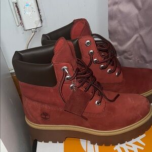Timberland Red Leather Boots